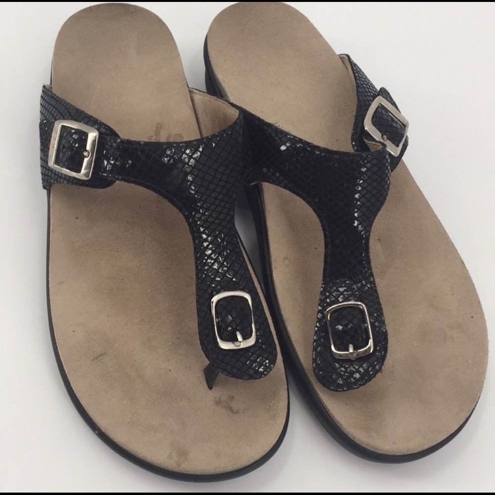 SAS Sanibel Thong Tripad Snake Black Sandals 11